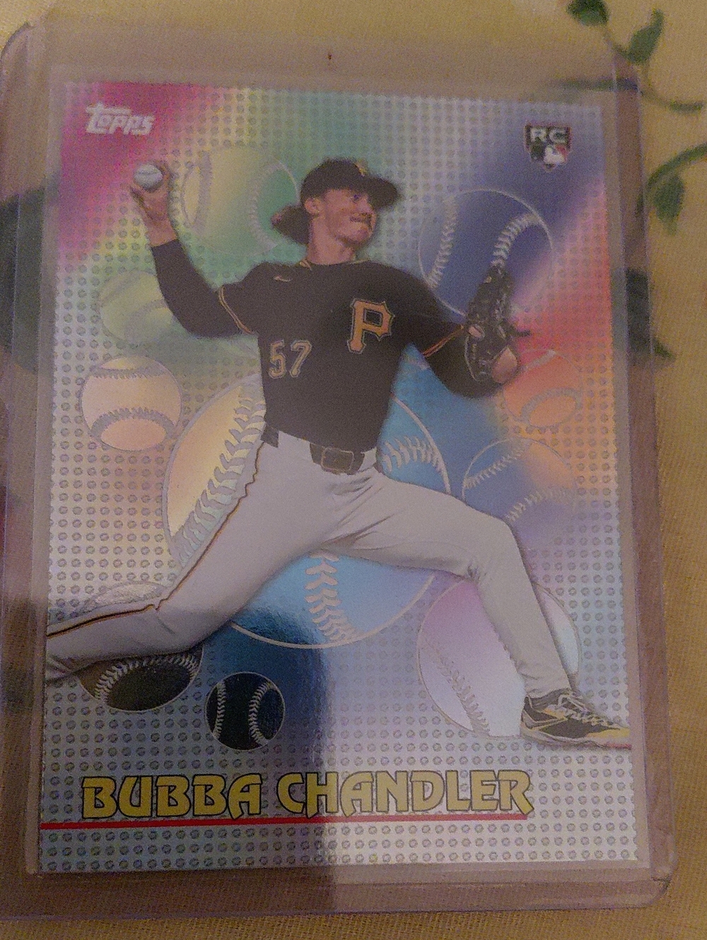 Topps Bubba Chandler Holo Rainbow Baseball Card - Black, Gold, White